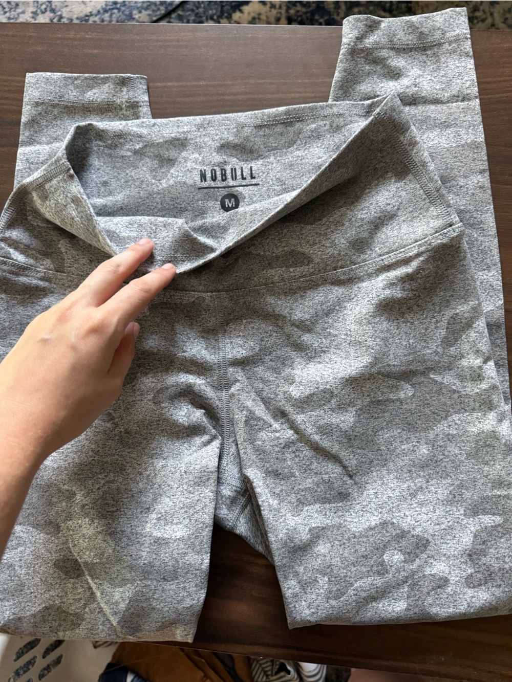 NOBULL Women's Gray Camo High Waist Leggings